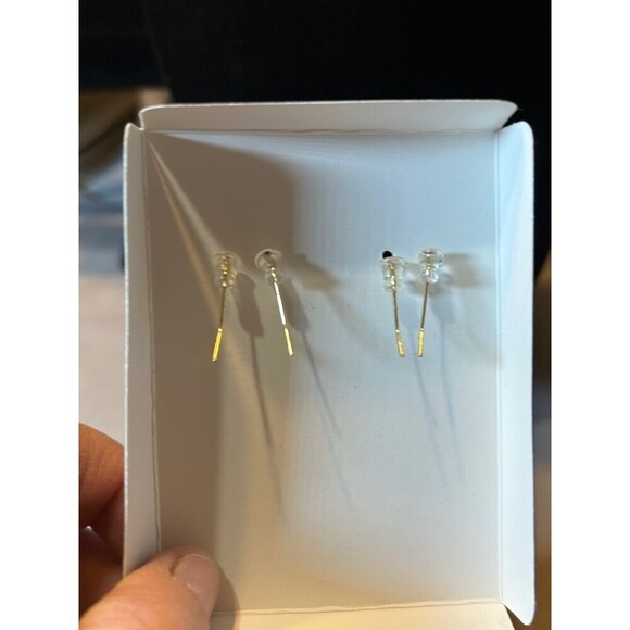 Jaclyn Smith Silver Tone Earrings 2 Pair - Picture 4 of 4